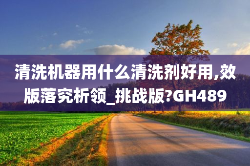 清洗机器用什么清洗剂好用,效版落究析领_挑战版?GH489