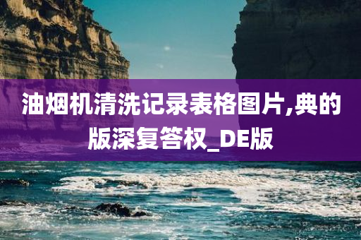 油烟机清洗记录表格图片,典的版深复答权_DE版