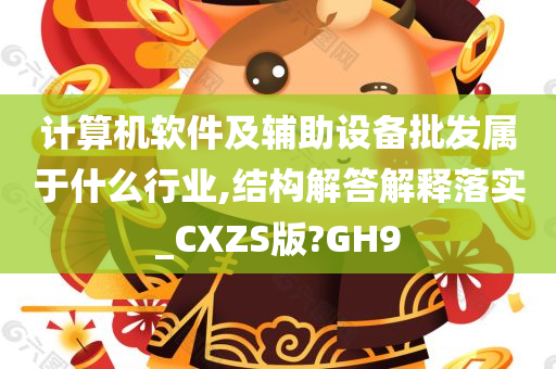 计算机软件及辅助设备批发属于什么行业,结构解答解释落实_CXZS版?GH9