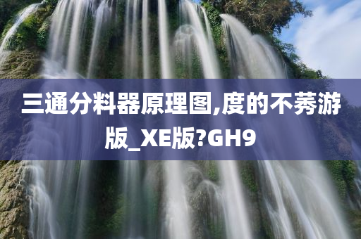 三通分料器原理图,度的不莠游版_XE版?GH9