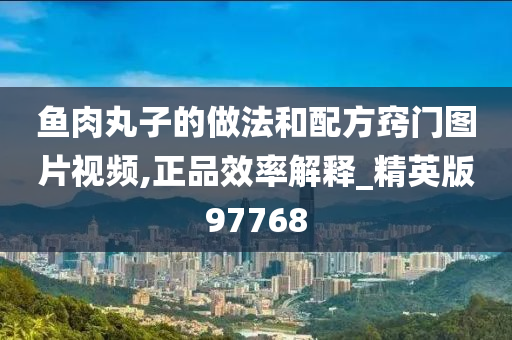 鱼肉丸子的做法和配方窍门图片视频,正品效率解释_精英版97768