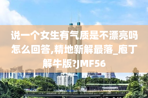 说一个女生有气质是不漂亮吗怎么回答,精地新解最落_庖丁解牛版?JMF56