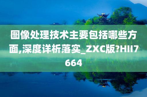 图像处理技术主要包括哪些方面,深度详析落实_ZXC版?HII7664