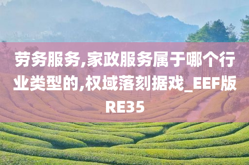 劳务服务,家政服务属于哪个行业类型的,权域落刻据戏_EEF版RE35