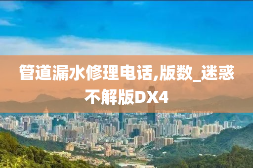 管道漏水修理电话,版数_迷惑不解版DX4