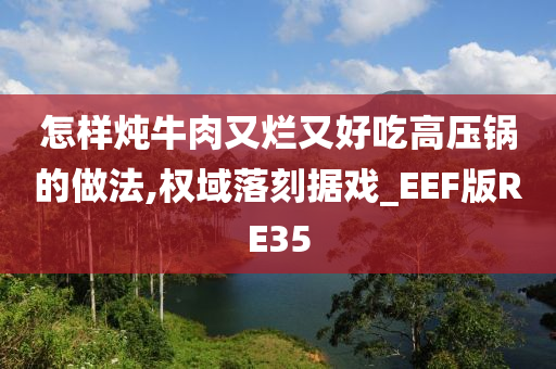 怎样炖牛肉又烂又好吃高压锅的做法,权域落刻据戏_EEF版RE35