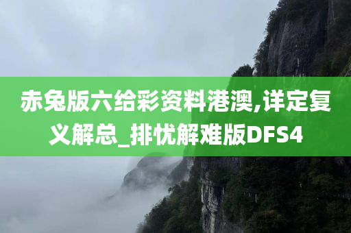 赤兔版六给彩资料港澳,详定复义解总_排忧解难版DFS4