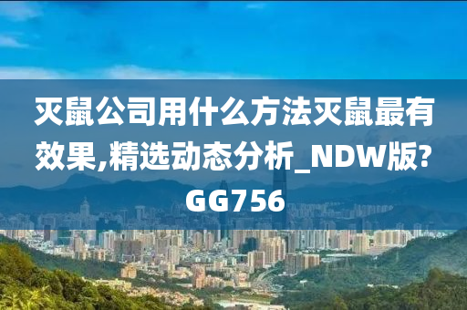 灭鼠公司用什么方法灭鼠最有效果,精选动态分析_NDW版?GG756