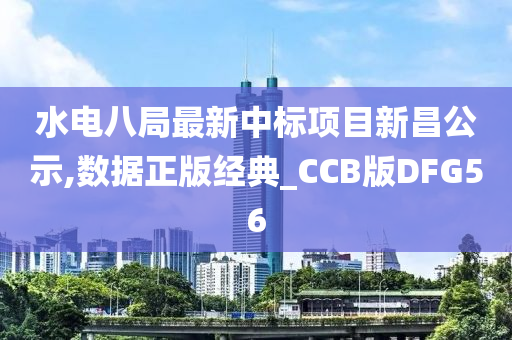 水电八局最新中标项目新昌公示,数据正版经典_CCB版DFG56