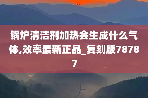 锅炉清洁剂加热会生成什么气体,效率最新正品_复刻版78787