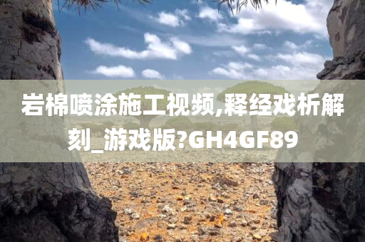 岩棉喷涂施工视频,释经戏析解刻_游戏版?GH4GF89