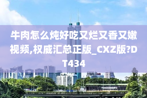 牛肉怎么炖好吃又烂又香又嫩视频,权威汇总正版_CXZ版?DT434