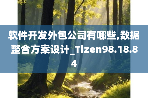 软件开发外包公司有哪些,数据整合方案设计_Tizen98.18.84