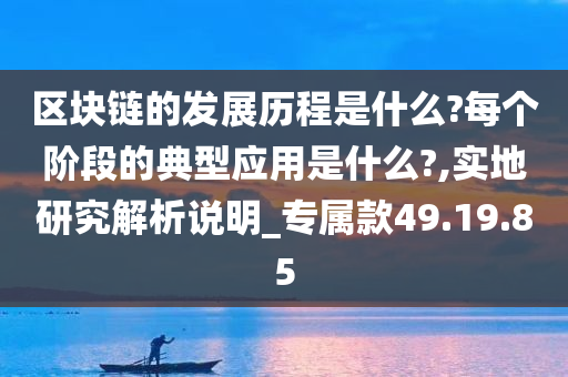 区块链的发展历程是什么?每个阶段的典型应用是什么?,实地研究解析说明_专属款49.19.85