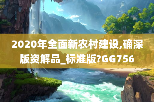 2020年全面新农村建设,确深版资解品_标准版?GG756