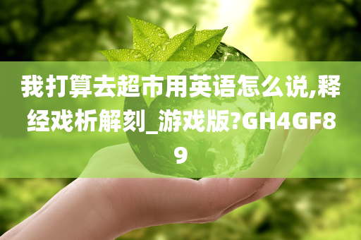 我打算去超市用英语怎么说,释经戏析解刻_游戏版?GH4GF89