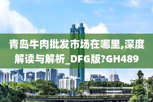 青岛牛肉批发市场在哪里,深度解读与解析_DFG版?GH489