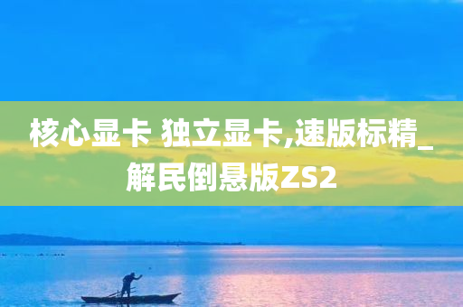 核心显卡 独立显卡,速版标精_解民倒悬版ZS2