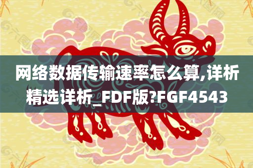 网络数据传输速率怎么算,详析精选详析_FDF版?FGF4543