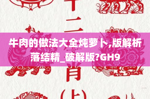 牛肉的做法大全炖萝卜,版解析落结精_破解版?GH9