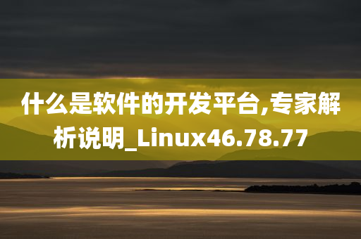 什么是软件的开发平台,专家解析说明_Linux46.78.77