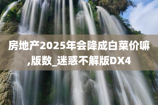 房地产2025年会降成白菜价嘛,版数_迷惑不解版DX4