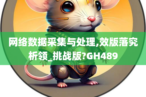 网络数据采集与处理,效版落究析领_挑战版?GH489