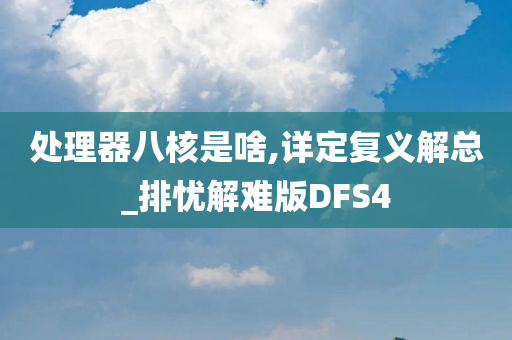 处理器八核是啥,详定复义解总_排忧解难版DFS4