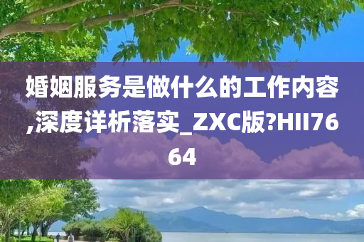 婚姻服务是做什么的工作内容,深度详析落实_ZXC版?HII7664