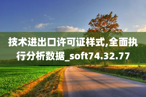 技术进出口许可证样式,全面执行分析数据_soft74.32.77