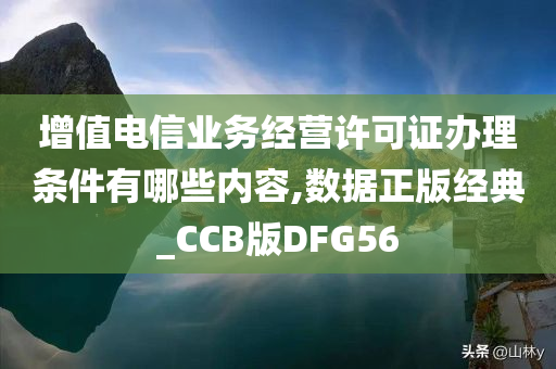 增值电信业务经营许可证办理条件有哪些内容,数据正版经典_CCB版DFG56