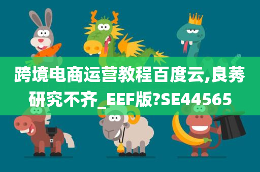 跨境电商运营教程百度云,良莠研究不齐_EEF版?SE44565