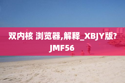 双内核 浏览器,解释_XBJY版?JMF56