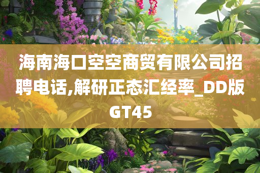 海南海口空空商贸有限公司招聘电话,解研正态汇经率_DD版GT45