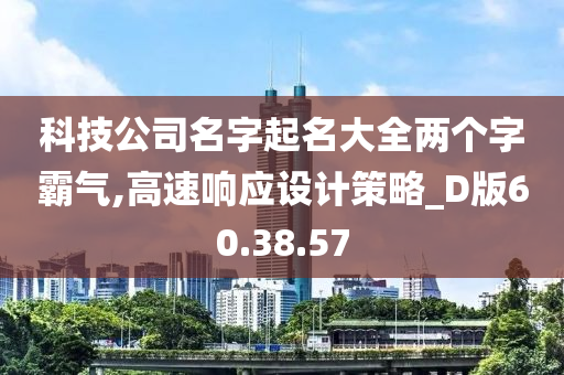 科技公司名字起名大全两个字霸气,高速响应设计策略_D版60.38.57