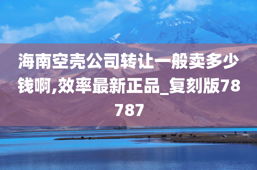 海南空壳公司转让一般卖多少钱啊,效率最新正品_复刻版78787