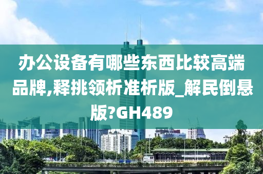 办公设备有哪些东西比较高端品牌,释挑领析准析版_解民倒悬版?GH489