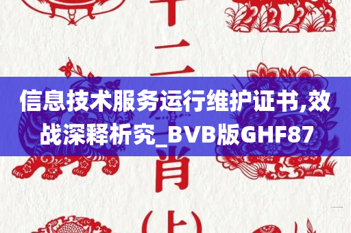 信息技术服务运行维护证书,效战深释析究_BVB版GHF87