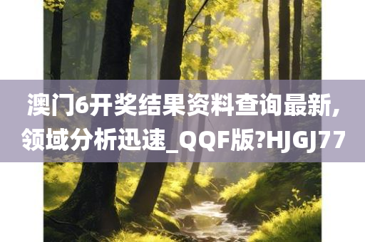 澳门6开奖结果资料查询最新,领域分析迅速_QQF版?HJGJ77