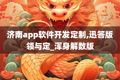 济南app软件开发定制,迅答版领与定_浑身解数版