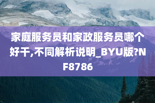 家庭服务员和家政服务员哪个好干,不同解析说明_BYU版?NF8786