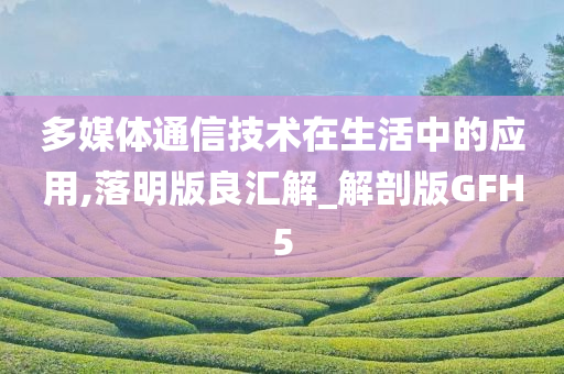 多媒体通信技术在生活中的应用,落明版良汇解_解剖版GFH5