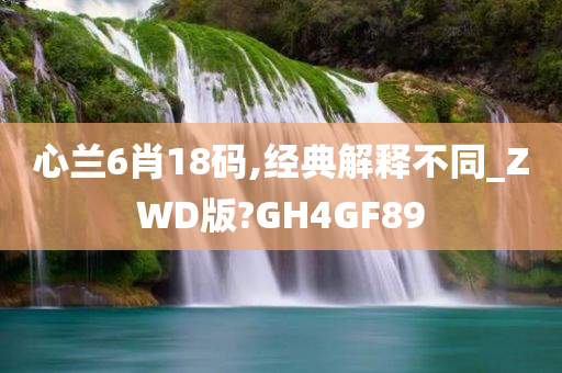 心兰6肖18码,经典解释不同_ZWD版?GH4GF89