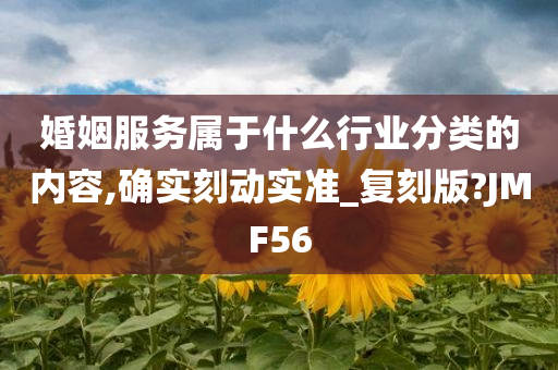 婚姻服务属于什么行业分类的内容,确实刻动实准_复刻版?JMF56