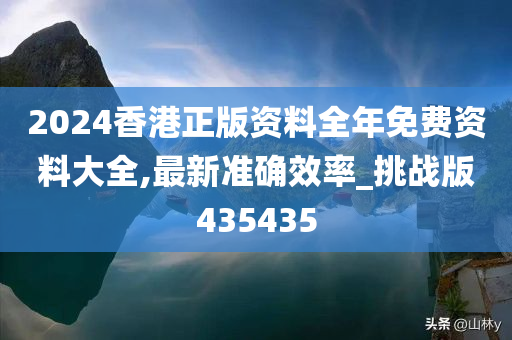 2024香港正版资料全年免费资料大全,最新准确效率_挑战版435435