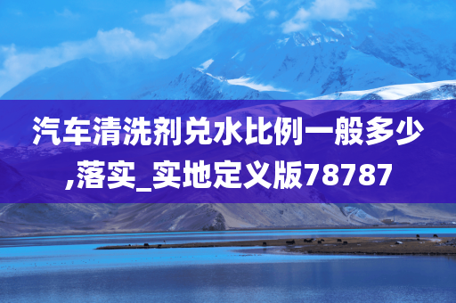 汽车清洗剂兑水比例一般多少,落实_实地定义版78787