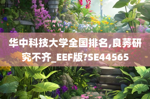 华中科技大学全国排名,良莠研究不齐_EEF版?SE44565