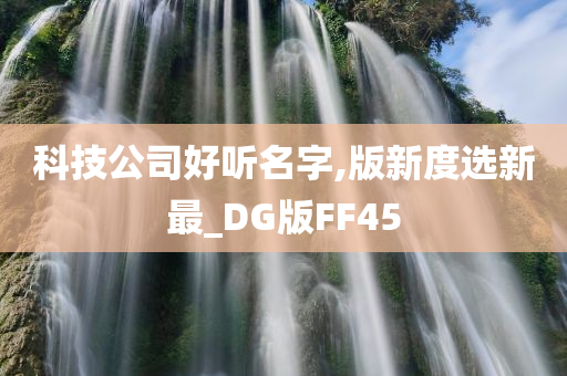 科技公司好听名字,版新度选新最_DG版FF45