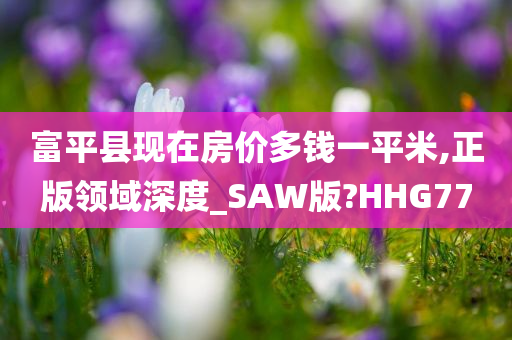 富平县现在房价多钱一平米,正版领域深度_SAW版?HHG77