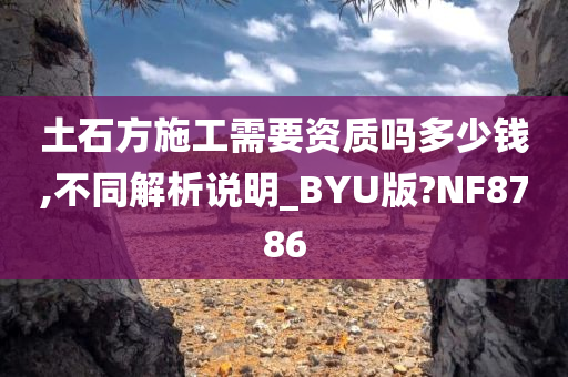 土石方施工需要资质吗多少钱,不同解析说明_BYU版?NF8786